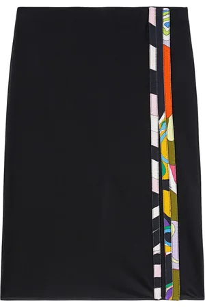 Puccini Orchidee/Iride-print pencil skirt
