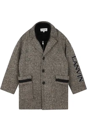 Lanvin Herringbone single-breasted coat