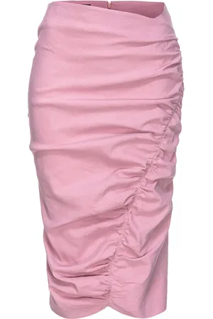 Pinko Asymmetric ruched midi skirt