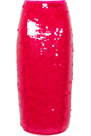 Patrizia Pepe Sequin-embellished midi pencil skirt