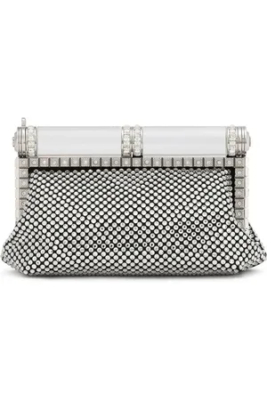 Dolce & Gabbana Rhinestone-embellished satin clutch bag