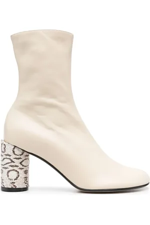 Lanvin Contrasting-heel 80mm ankle boots