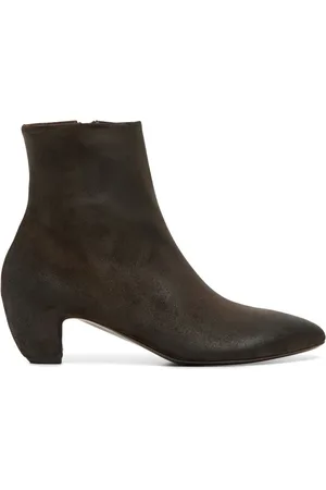 MARSÈLL Pointed-toe suede ankle boots