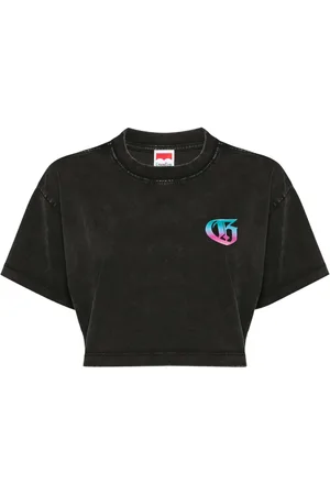 Ground Zero Logo-print cropped T-shirt