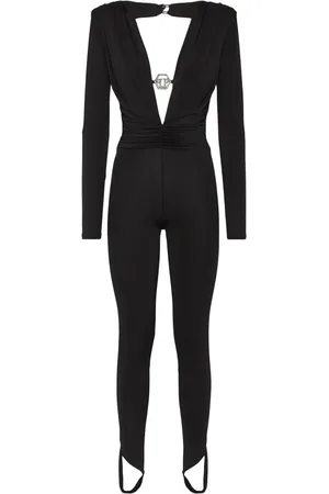 Philipp Plein Shoulder Padded bodycon-design jumpsuit
