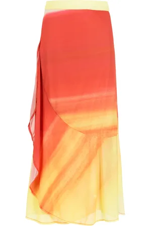 AMIR SLAMA Printed midi skirt