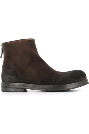 MARSÈLL Round-toe leather boots