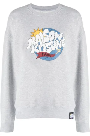 Maison Kitsuné Logo-print cotton sweatshirt