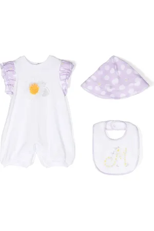 MONNALISA Floral-print babygrow set