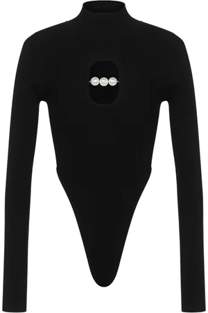 Moschino High neck cut-out bodysuit
