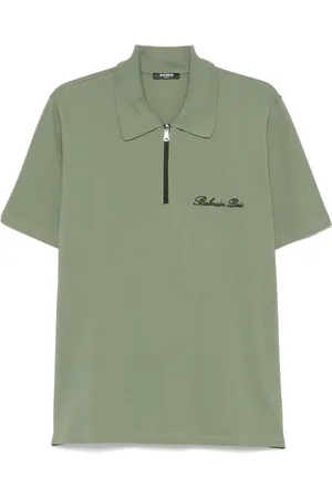 Balmain Logo-embroidered polo shirt