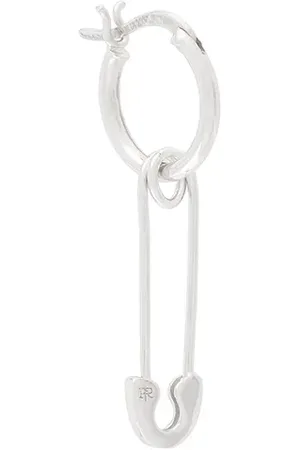 TRUE ROCKS Safety pin hoop earring