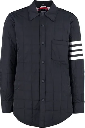 Thom Browne 4-Bar stripe padded shirt jacket