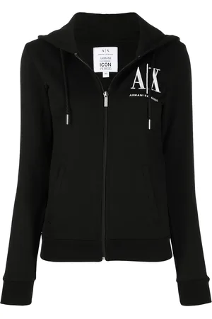 Armani Exchange Logo-print zip-up hoodie