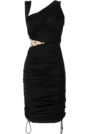 Marine Serre Draped jersey midi dress