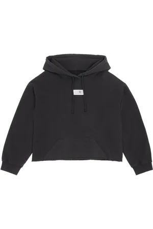 Maison Margiela Numbers-appliqu?? cotton hoodie