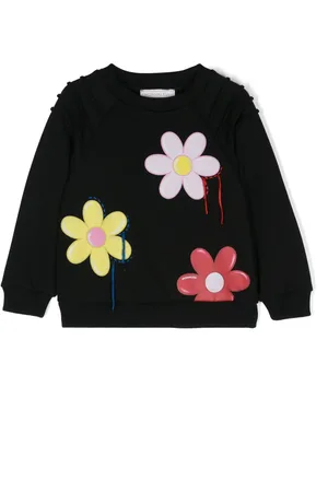 MONNALISA Floral-print crew-neck sweatshirt