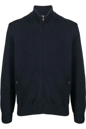 Boglioli Zip-up cashmere jumper