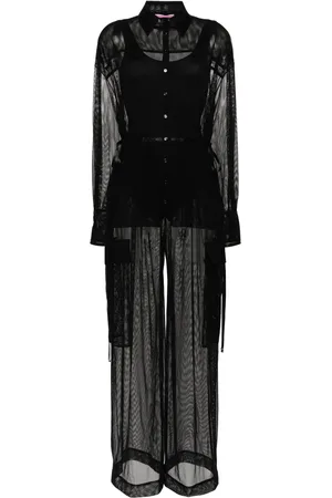 Pinko X Patrick McDowell mesh jumpsuits
