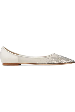 Jimmy Choo Love crystal-embellished ballerinas