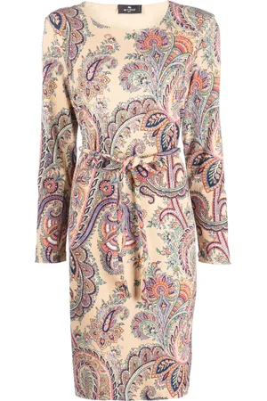 Etro Paisley-print belted dress