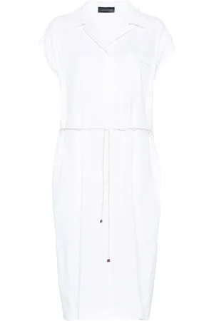 LORENA ANTONIAZZI Twill midi dress