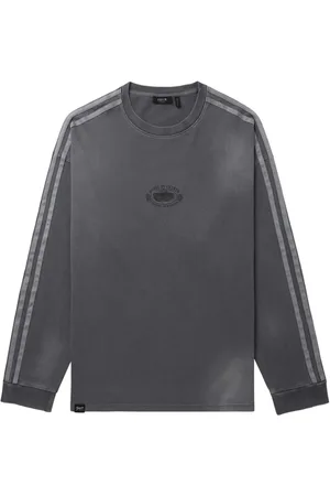 FIVE CM Stripe-trim long-sleeve T-shirt