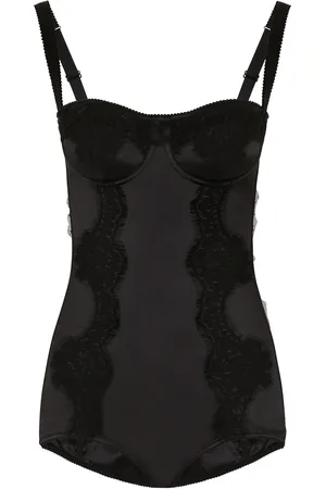 Dolce & Gabbana Lace-detail balconette bodysuit