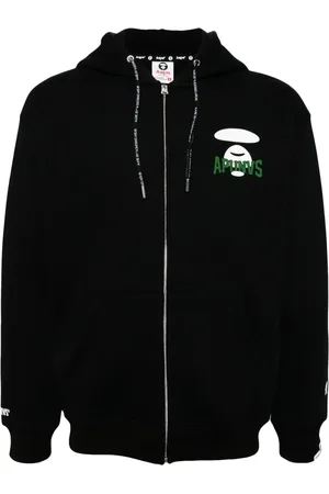 A Bathing Ape Logo-print hooded jacket
