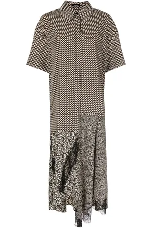 GOEN.J Lace-trimmed overlay dress
