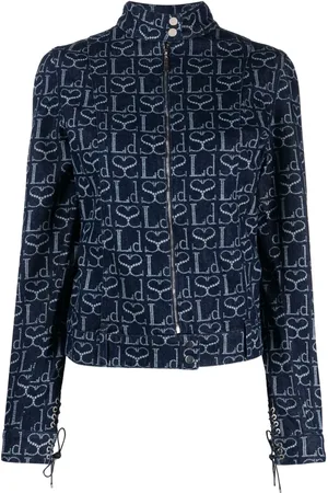 Ludovic De Saint Sernin Monogram-print denim jacket