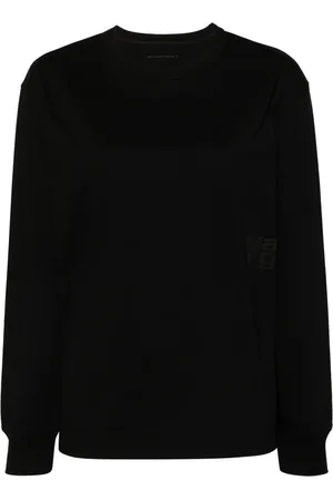 Alexander Wang Raised-logo long-sleeve T-shirt