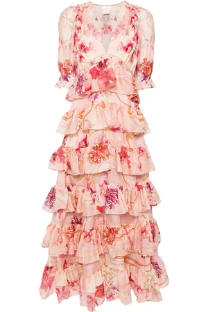 Camilla Floral-print ruffled maxi dress