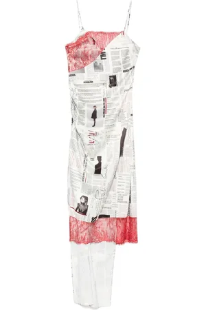 Patrizia Pepe Newspaper-print midi dress