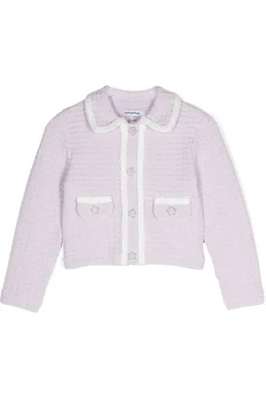 Self-Portrait Contrast-trim cardigan