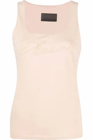 Philipp Plein Logo-embroidered vest top