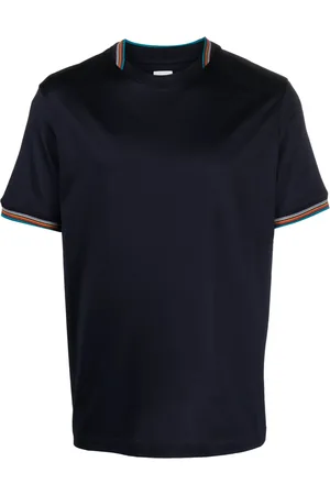 Paul Smith Striped-trim cotton T-shirt