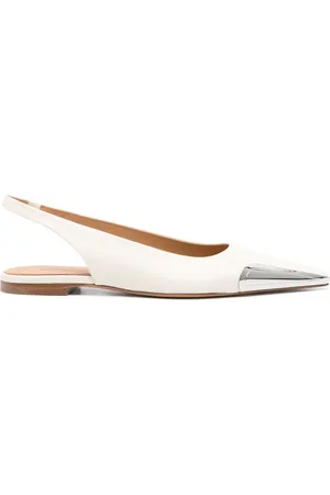 OFF-WHITE Allenframe leather ballerina shoes