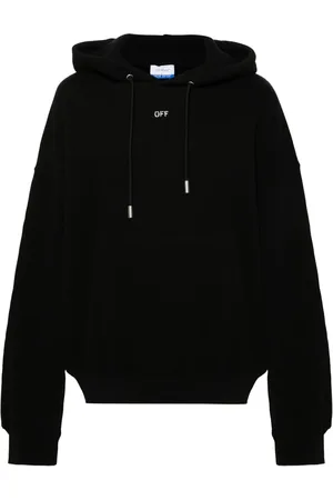 OFF-WHITE Logo-print cotton hoodie