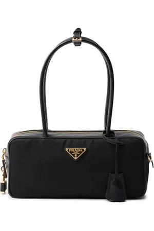 Prada Small re-nylon and leather tote bag