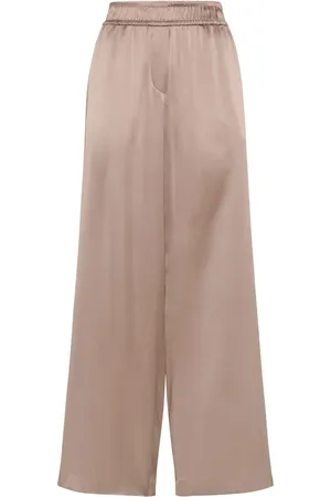 Brunello Cucinelli Silk-satin trousers