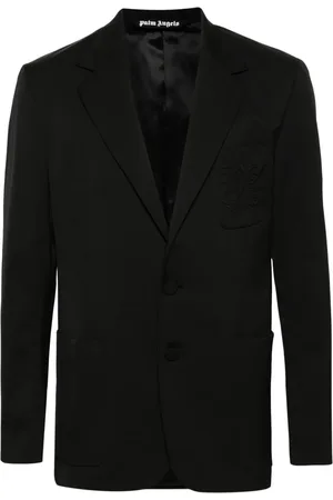 Palm Angels Single-breasted twill blazer