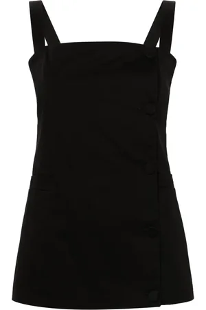 Fabiana Filippi Square-neck buttoned blouse