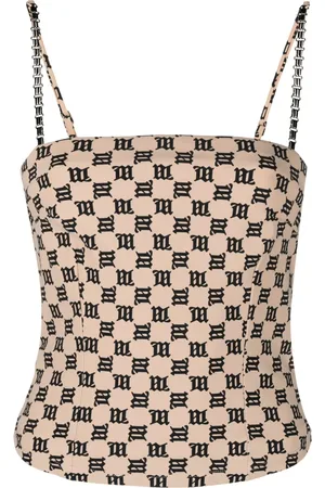MISBHV Chain-embellished monogram top