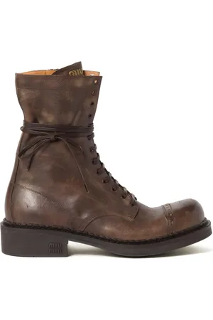 Miu Miu Leather Laced boots (35mm)