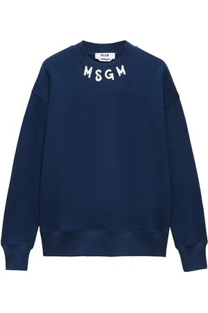 Msgm Mock neck logo-printed sweatshirt
