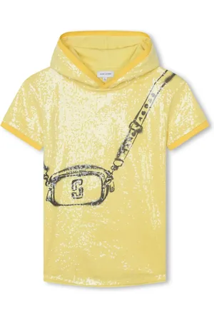 Marc Jacobs Snapshot-print sequinned hooded dress