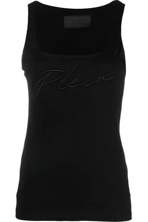 Philipp Plein Logo-embroidered tank top