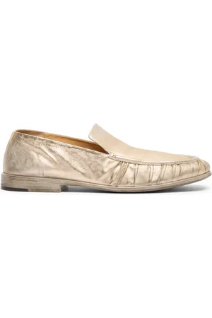 MARSÈLL Metallic-leather loafers