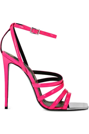 Philipp Plein Square-toe patent leather sandals